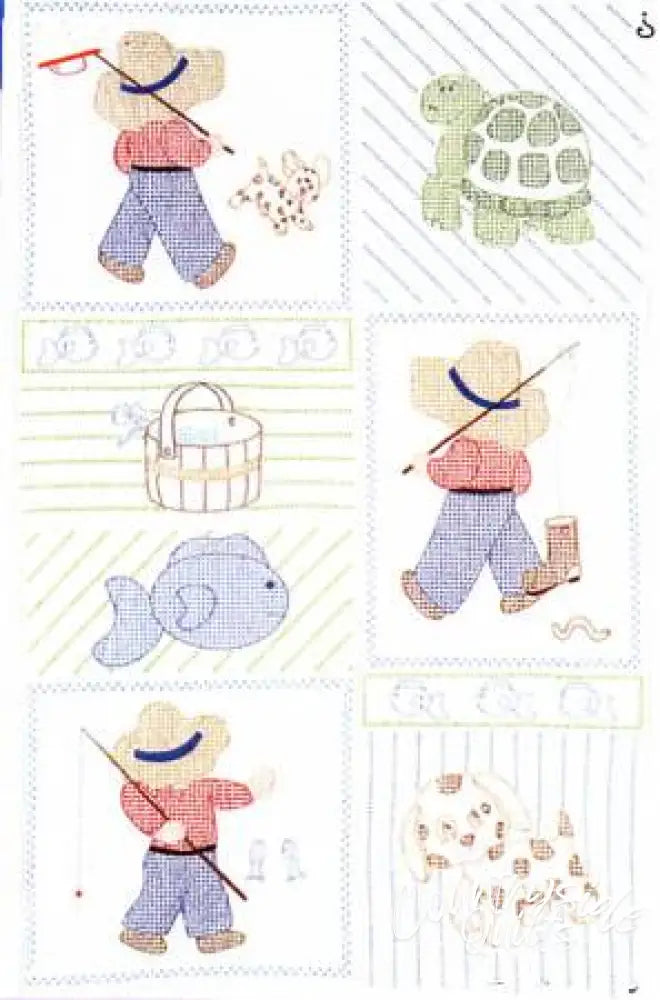 Jack Dempsey Little Boy Crib Quilt Top Baby Quilts 730789