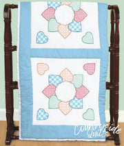 Jack Dempsey Patchwork Hearts Quilt Block Set 18’’ 216218