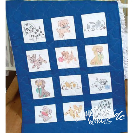 Jack Dempsey Puppies Quilt Block Set 9’’ 668731
