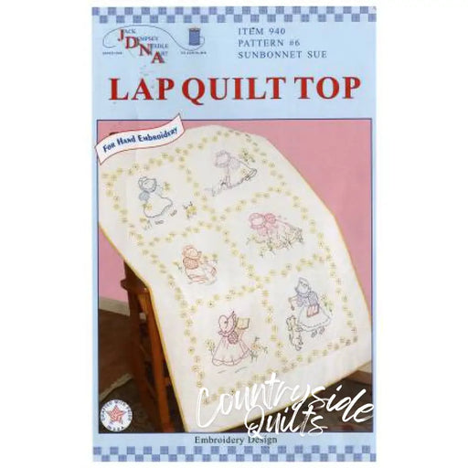 Jack Dempsey Sunbonnet Sue Lap Quilt Top Quilts 472008