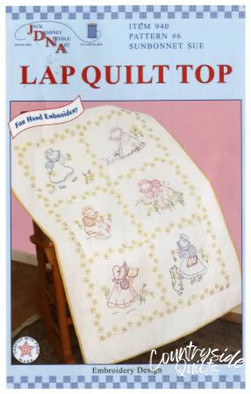 Jack Dempsey Sunbonnet Sue Lap Quilt Top Quilts 472008
