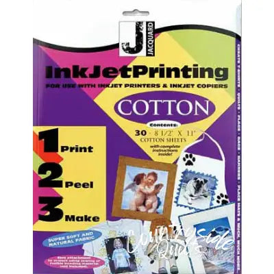 Jacquard Inkjet Cotton 8 1/2in x 11in 30ct