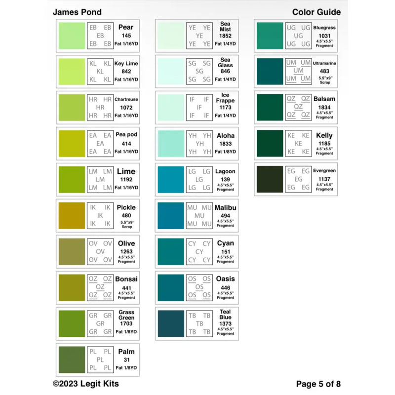 James Pond Pattern PT054