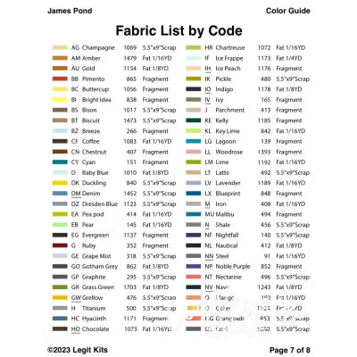 James Pond Quilt Kit