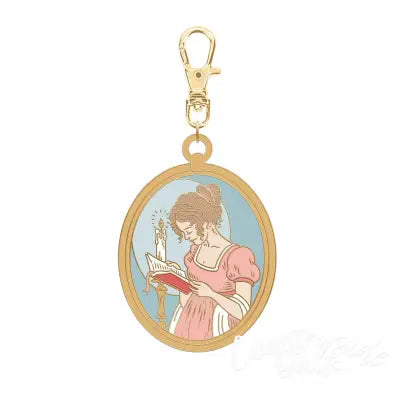 Jane Austen Enamel Charm