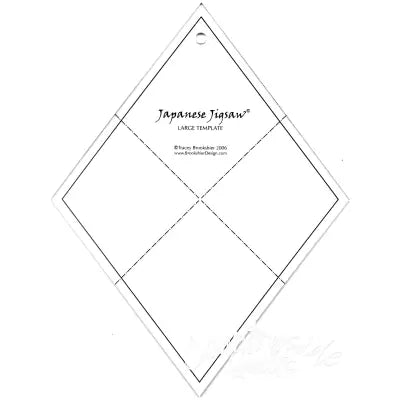 Japanese Jigsaw Acrylic Template - Fat Quarters