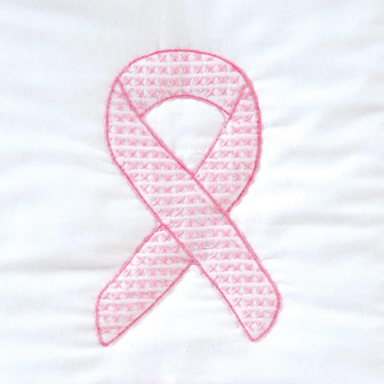 Hope Ribbon 9″ Quilt Blocks