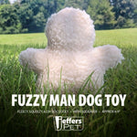 Jeffers Fuzzy Shapes Squeaker Dog Toys, Natural Color, Star/Man/Bone