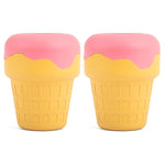 Jeffers Ice Cream Cone Natural Rubber Stuffable Treat Dispensing Dental Dog Chew Toy