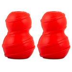 Jeffers Red Classic Stuffable Fetch & Chew Natural Rubber Treat Dispensing Dental Dog Toy