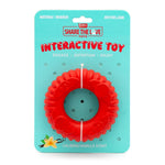 Jeffers Red Virgo Tugger Natural Rubber Dog Dental Chew Toy for Interactive or Solo Play
