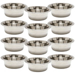 Jeffers Standard-Weight Stainless Steel Food & Water Pet Bowls