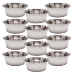 Jeffers Standard-Weight Stainless Steel Food & Water Pet Bowls