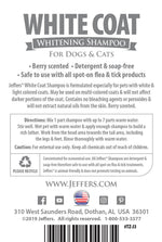 Jeffers Pet White Coat Whitening Dog & Cat Shampoo