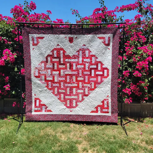 JELLY ROLL HEART QUILT Quilt Pattern 85035 3DQ6970