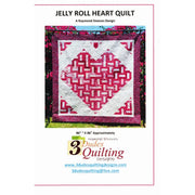 JELLY ROLL HEART QUILT Quilt Pattern 85035 3DQ6970