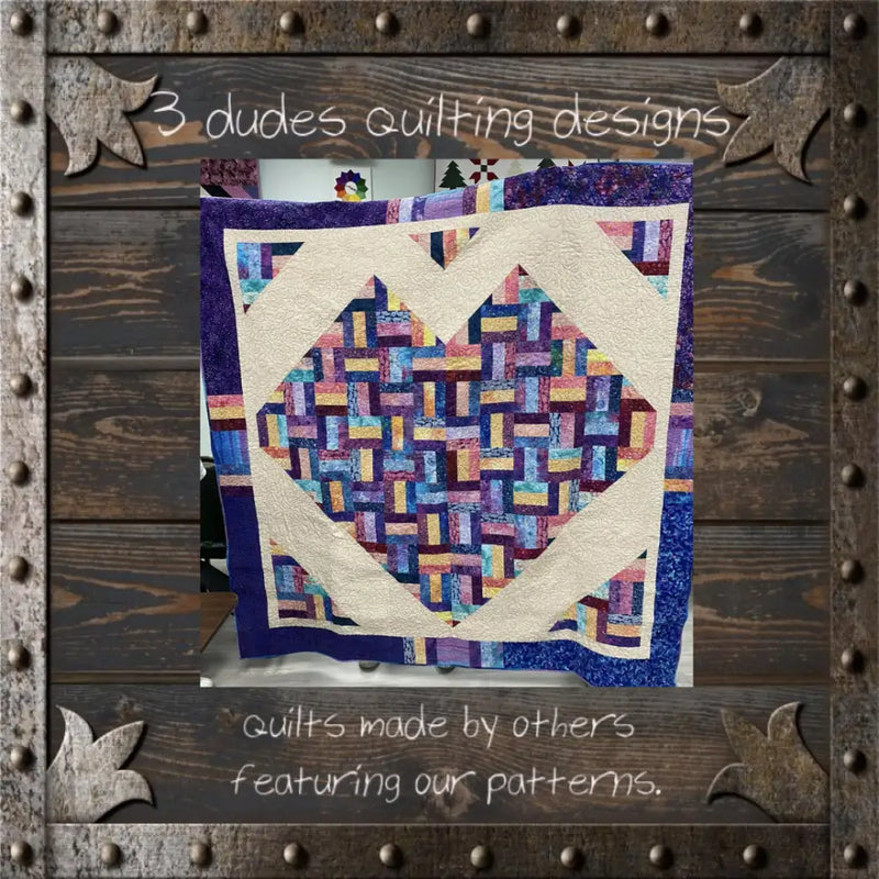 JELLY ROLL HEART QUILT Quilt Pattern 85035 3DQ6970