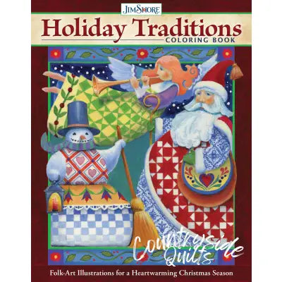 Jim Shore Holiday Traditions Coloring Book