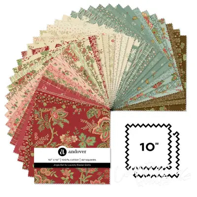 Jingle Bell 10 Inch Square 42 Cuts Each