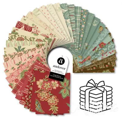 Jingle Bell Fat Quarter Bundle 36 Cuts Each