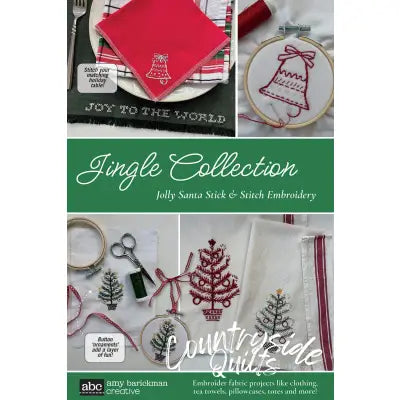 Jingle Collection - Jolly Santa Stick N Stitch Embroidery