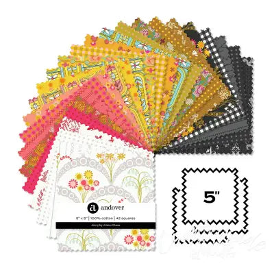 Jinny 5 Inch Square 42 Cuts Each