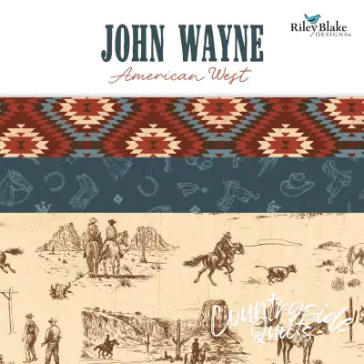 John Wayne American West 10in Squares, 42pcs/bundle