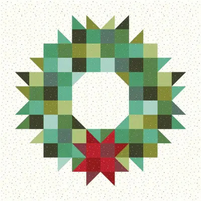 Jolly Holiday Wreath by Amanda Castor of Material Girl Quilts