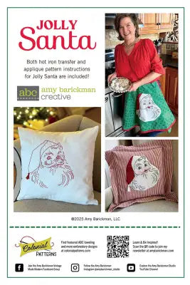 Jolly Santa Applique & Iron-On Transfer Pattern Collection