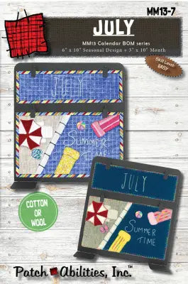 July Calendar Series Block Of The Month