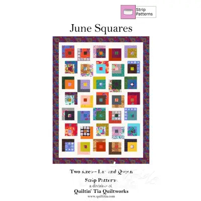 June Squares - Quilt Pattern for 2 1/2 Strips"