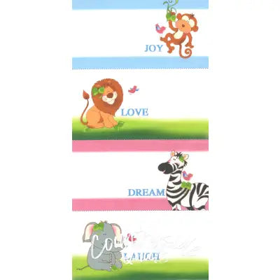 Jungle 4 - 3inx 6in Quilt Labels for Quilting Projects