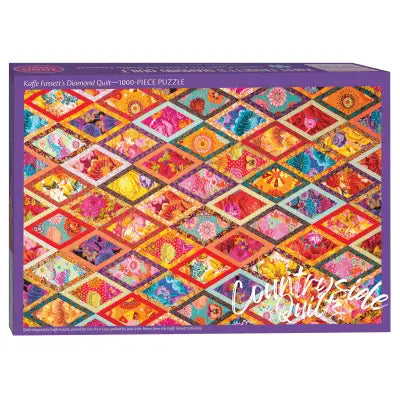 Kaffe Fassetts Diamond Quilt Jigsaw Puzzle for Adults