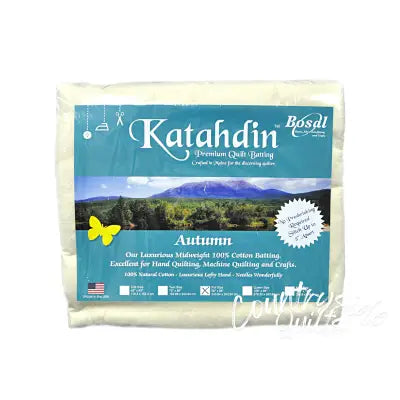 Katahdin Premium 100% Cotton Batting - Autumn 4oz - 90in x 96in