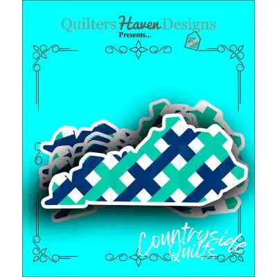 Kentucky Quilt Sticker 6pk