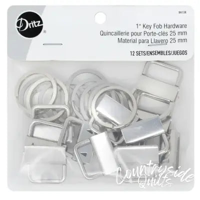 Key Fob Hardware1in Nickel Includes Fob & Ring