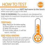 K&H Amazin’ Thermo-Kitty Pad Heated Cat Bed – Indoor Cat Warming Pad with 4-Watt Removable Heater, Machine Washable