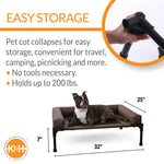 K&H Pet Products Original Bolster Pet Cot Elevated Pet Bed