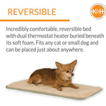 K&H Thermo-Pet Heated Mat for Small Dogs and Cats –  Indoor Heated Bed Pad