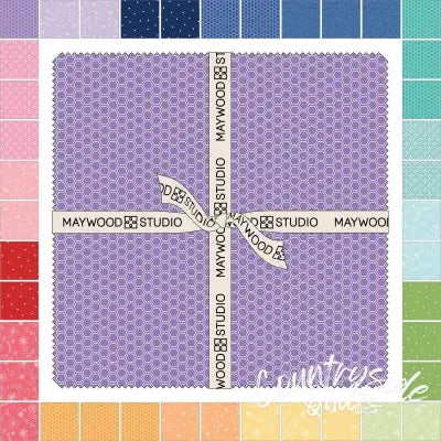 Kimberbell Basics Flannel Rainbow Wishes 10in Squares (42pc)