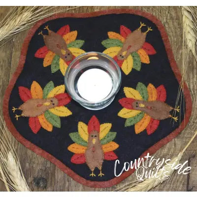 Kit Candle Mat Turkeys