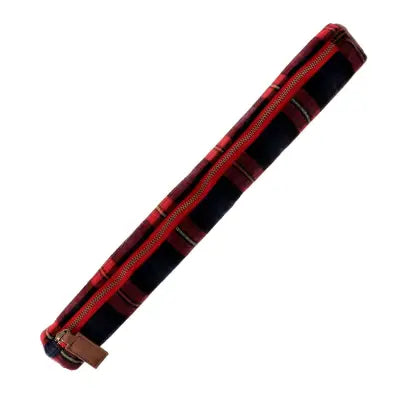 Knitting Case Brown and Red Tartan