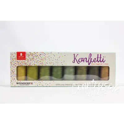 Konfetti 8-Spool Thread Set Forest Floor
