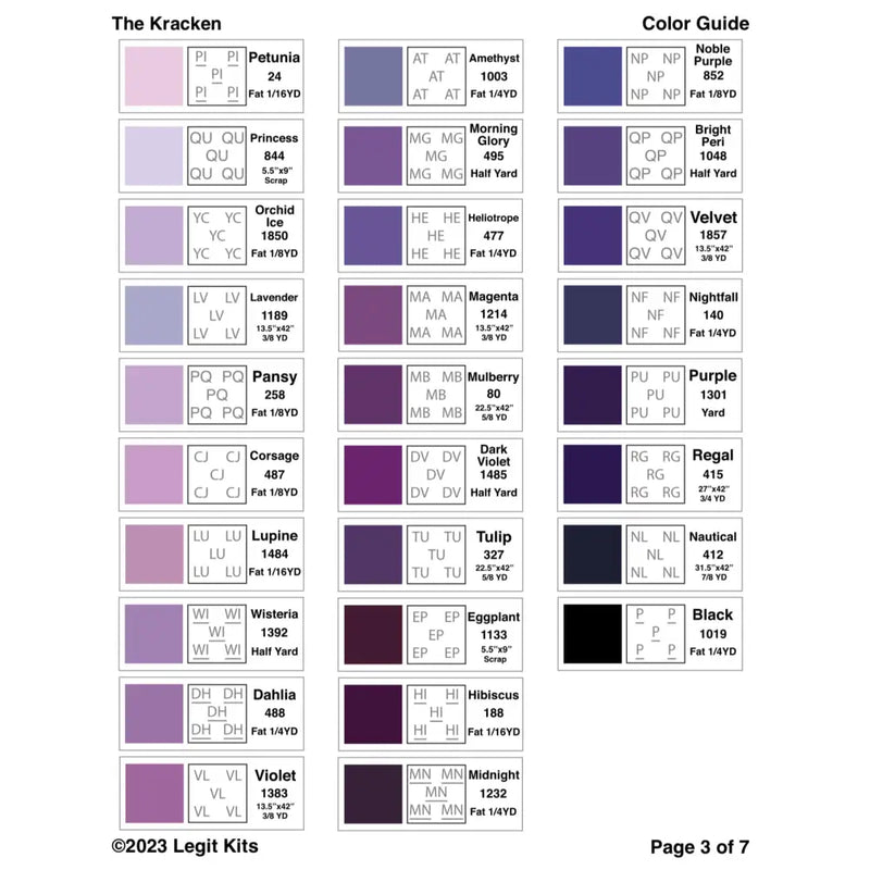 The Kracken Pattern PT050