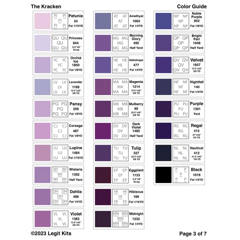 The Kracken Quilt Kit QK050