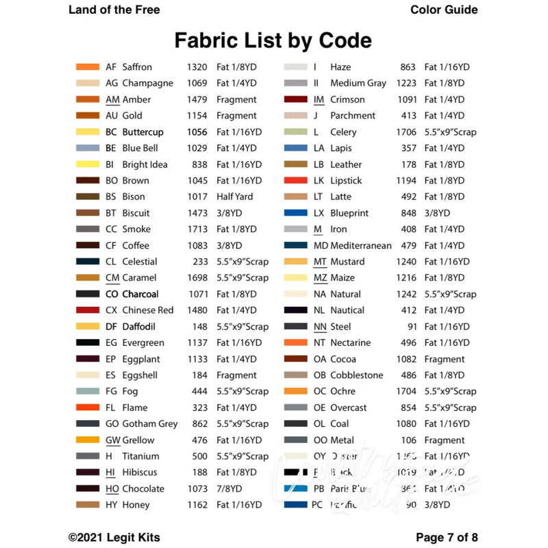 Land of the Free Quilt Kit QK020