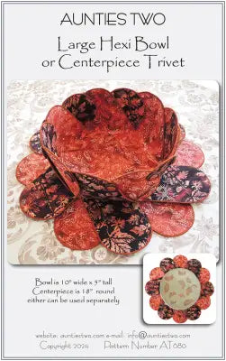 Large Hexi Bowl or Centerpiece Trivet