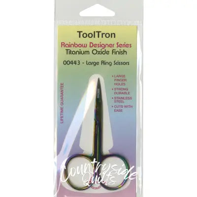 Large Ring Scissors Titanium Oxide Finish