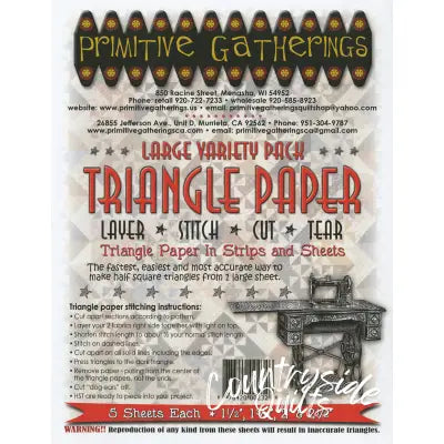 Large Variety Triangle Paper
