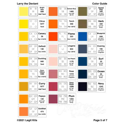 Larry the Deviant Quilt Kit